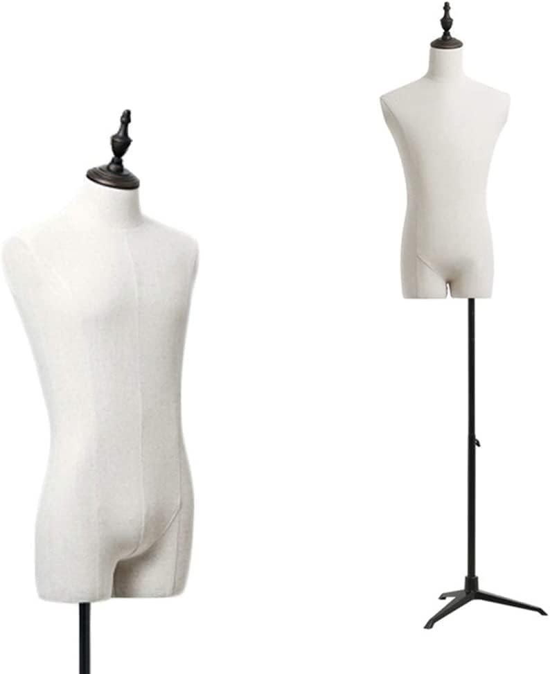 トルソー マネキン 可動式プラスチック腕付き レディース 布製ボディ